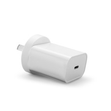 Laser USB-C 20W PD Wall Charger Fast Charging White (Front View)
