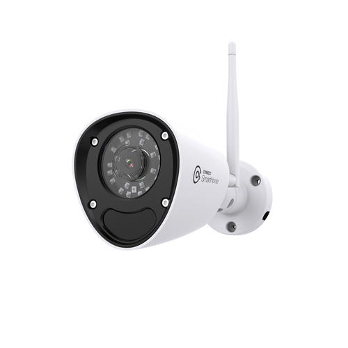 Front angled view of Connect SmartHome outdoor smart security camera