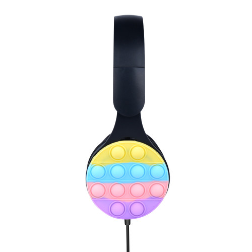 Laser Kids Bubble Pop Wired Headphones Black