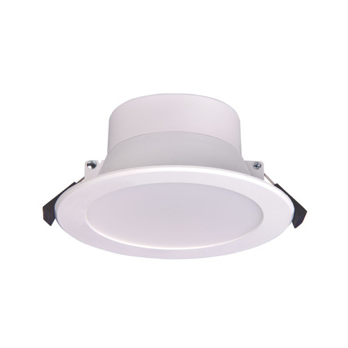 Connect smart white LED downlight showing the round diffuser and spring clips