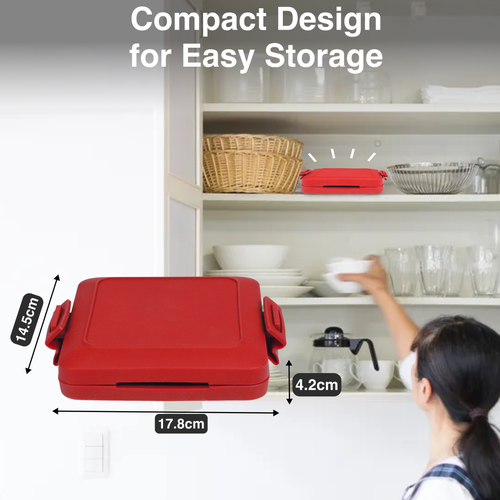 Laser Microwave Toastie Maker Red | Quick & Crispy