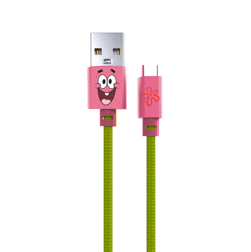 SpongeBob USB C to USB A cable Patrick 1M