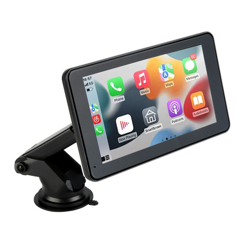 Laser 7" Portable CarPlay Android Auto - Side View