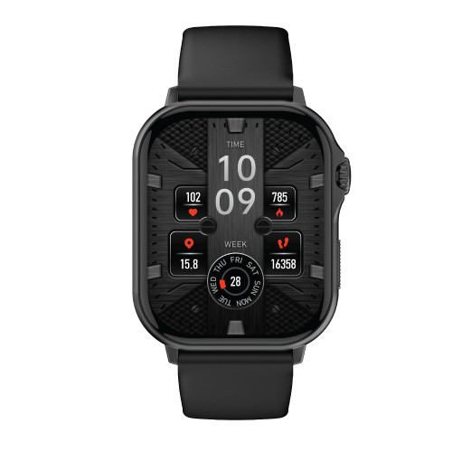 V-Fitness Smart Watch with GPS 2.1 Inch Display Black