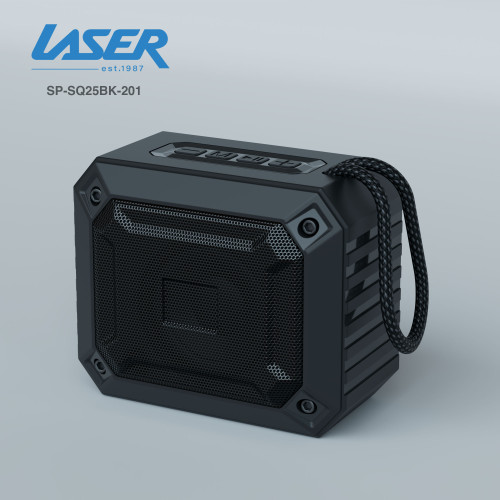 Laser Portable Square Wireless Bluetooth Speaker Black