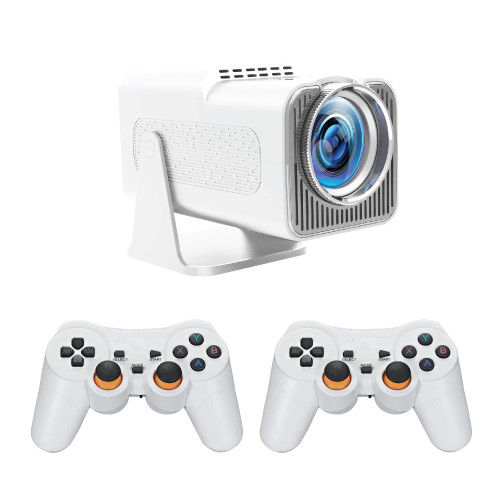 Laser smart gaming projector white with dual controllers