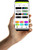 Smartphone screen showing customization options for Laser Party Speaker