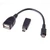 USB OTG adapter cable for connecting compatible USB devices to supported tablets