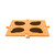 Orange Tech4Pets talking button mat with four recessed positions and connecting edges