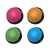 laser tech4pets pet talking buttons 4 pack in pink orange green and light blue