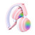 Laser Kids Bluetooth LED Headset Pink