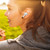 Woman wearing Laser TWS Earbuds outdoors