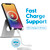 iPhone on stand with Laser MFi Lightning Cable and fast charge support