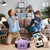 Laser Purple Bluetooth CD Boombox with MP3 & FM Radio