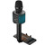 Laser Wireless Karaoke Microphone - Black, with smartphone holder