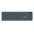 laser wireless keyboard black full size layout top view