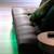 Green ambient lighting from Laser Smart Strip Light
