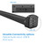 Laser Bluetooth Stereo Soundbar with LCD Display