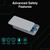Laser 5000mAh Powerbank Silver