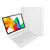 Laser iPad 10.9 Wireless Keyboard Case White Front