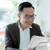 Man using Laser iPad 10.9 Wireless Keyboard Case White 