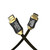 Close-up of Gtek Gaming Ultra Certified V2.1B HDMI Cable showing gold-plated connectors and braided design.
