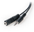 Laser 3.5mm Audio Extension Cable 1.5m close up on white background