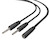 GTEK 3.5mm Headset Splitter Cable close-up of connectors