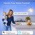 laser smart white led bulb hands free voice control lifestyle image showing kitchen lighting with Google Assistant and Amazon Alexa compatibility