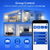 laser smart white led bulb group control app scene showing multiple room lighting control from one tap