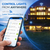 laser smart white led bulb remote app control image showing home lighting managed from anywhere with Laser SmartHome app