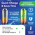 Laser USB-C Rechargeable AA Battery – Fast Charging Display with LED Indicators