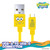 Close-up of SpongeBob USB-C to USB-A Cable Connectors