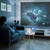 Home Theatre Setup with Laser Projector and Screen