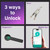 Three unlocking methods: key, fingerprint, mobile app