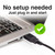 USB Plug Connected to Laptop