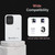 White power bank universal device compatibility graphic