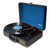 Laser vintage style turntable front view