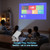 laser gaming projector netflix youtube android interface