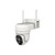 Laser SmartHome outdoor camera with solar panel front view