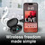 Laser black tws earphones wireless freedom with smartphone