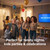 family party singing with led microphone