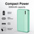 Laser Slim 5000mAh Power Bank Jelly Mint