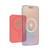 Laser magnetic power bank Sunset Coral slim design side view