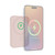 Laser magnetic power bank Transcendent Pink slim design side view