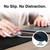 hand using white mouse on laser black mouse pad with grip surface callout circle