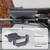 Starlink Mini mounted to roof rack crossbars in wet weather using ChargeCore CT-SLRORK-455 waterproof mount