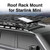 Roof rack mount for Starlink Mini - ChargeCore CT-SLRORK-455 product hero on vehicle roof rack