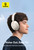 baseus bh1 nc noise cancelling headphones white lifestyle side profile wearing headphones with baseus logo and headline text