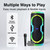 Laser party speaker control panel with Bluetooth USB and light buttons